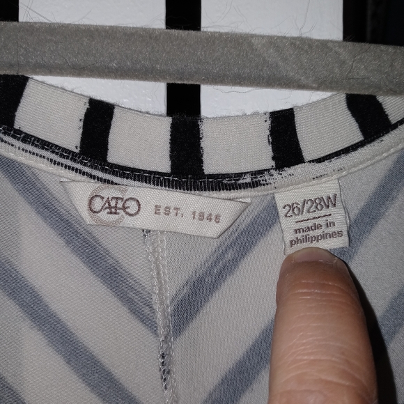 Black & White Striped Hi-lo midi - Picture 2 of 2